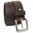 thumbnail image 1 of 41-42  Men's Pebbled Full-Grain Leather Casual Jean Belt 26AX101BR, 1 of 1