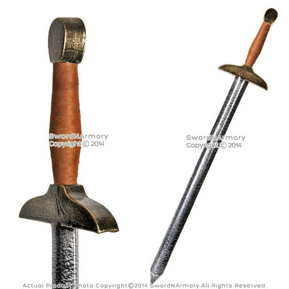 41.5" Fantasy Dark Knight Battle Sword Metalic LARP Foam Latex Weapon