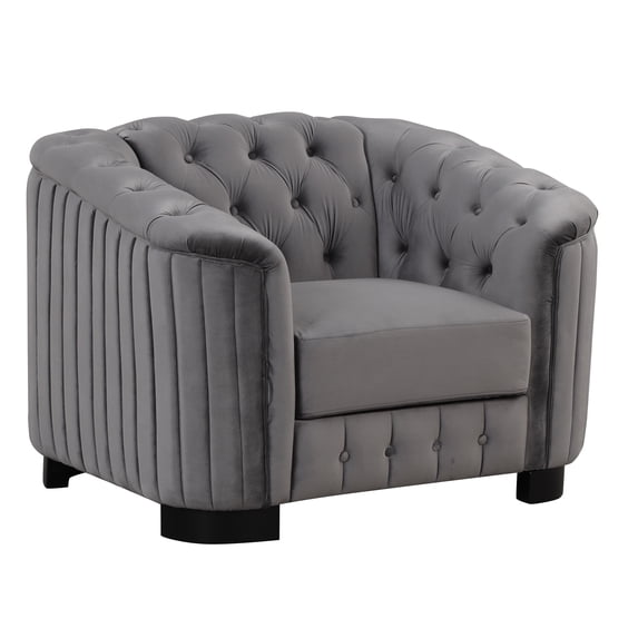 41.5" Velvet Upholstered Accent Sofa,Modern Single Sofa Chair with Thick Removable Seat Cushion,Modern Single Couch for Living Room,Bedroom,or Small Space