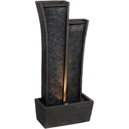 41.5 in. Indoor-Outdoor Tower Fountain With Light