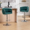 Reliance Style Stool Guyou Modern Linen Upholstered 360-Degree Swivel Bar Stool Set of 4,26 ...