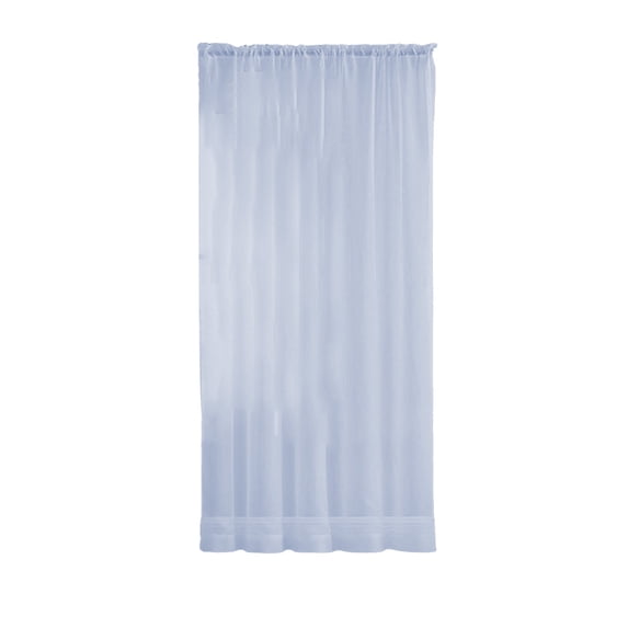 41.73x83.86in Rod-Pocket Semi-Sheer Curtains Nylon Spandex Blend Light Filtering Solid Color Window Drapes for Living Room Bedroom