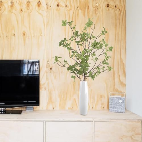 41 Artificial Greenery Stems, Long Fake Plant Twigs Faux Greenery Branches for Tall Vase Home Party Wedding Office Decor (4 Pcs)