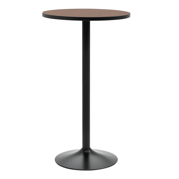 41" Bar Height Table - Industrial Pub Table, Round Bistro Table, Rustic Elm Wood & Metal Base