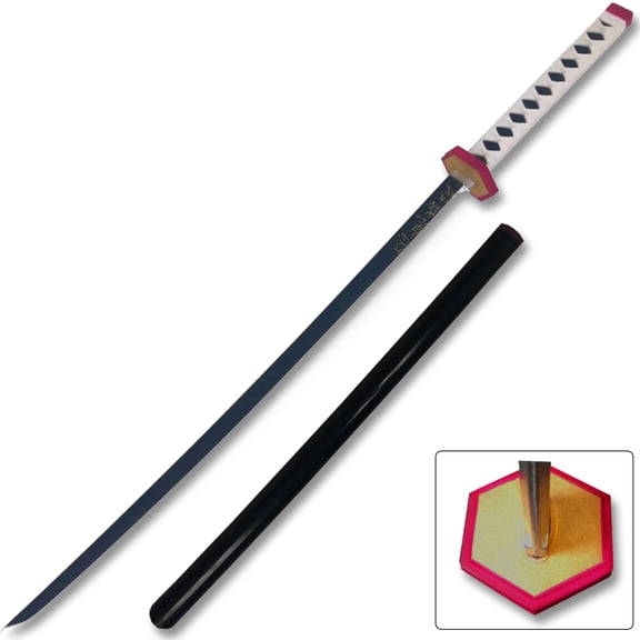 41" Blue Fantasy Foam Samurai Katana Sword with Scabbard Anime Cosplay Costume Prop