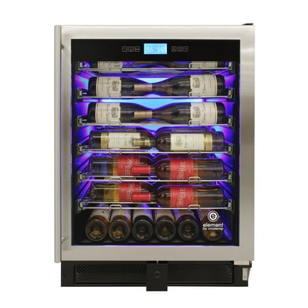 Vinotemp - 41-Bottle Wine Cooler - Stainless steel