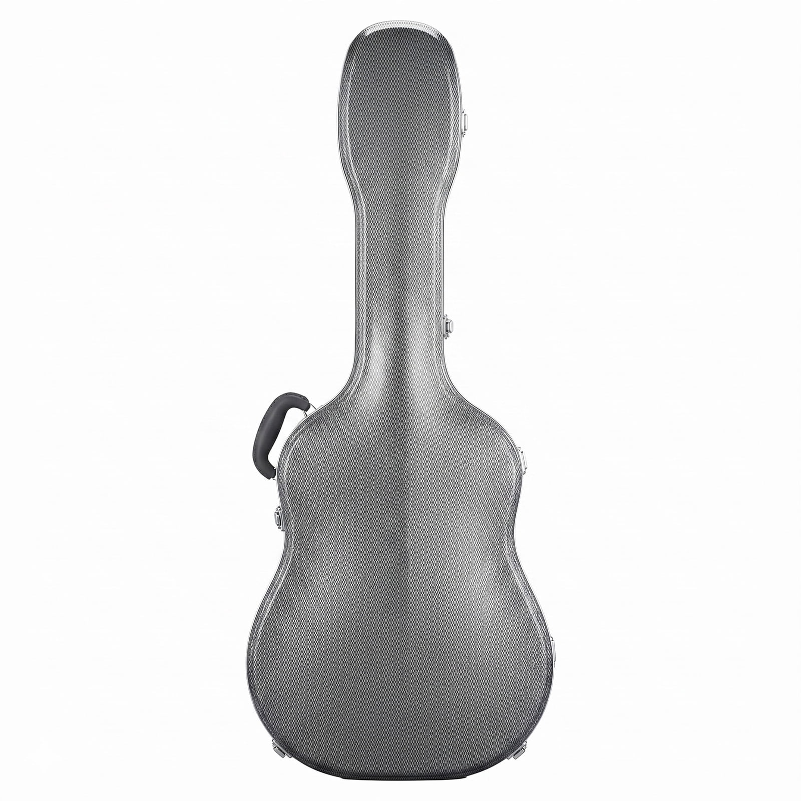 41" Folk Guitar ABS Molded Carrying Case Fits Most Acoustic Guitars Microgroove, Grayish Blue