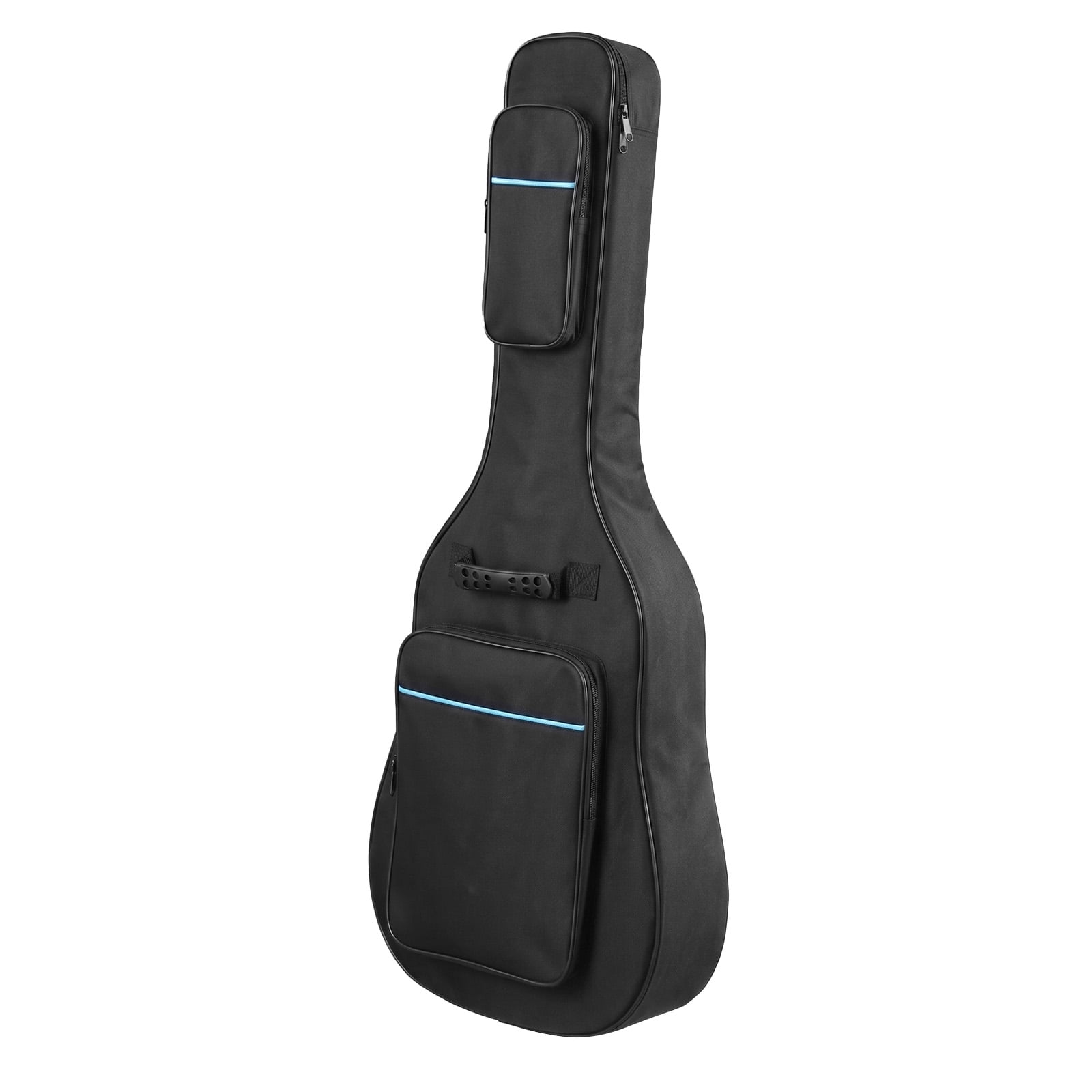 41 Inch 600D Oxford Cloth Acoustic Guitar Bag Black With Blue Line