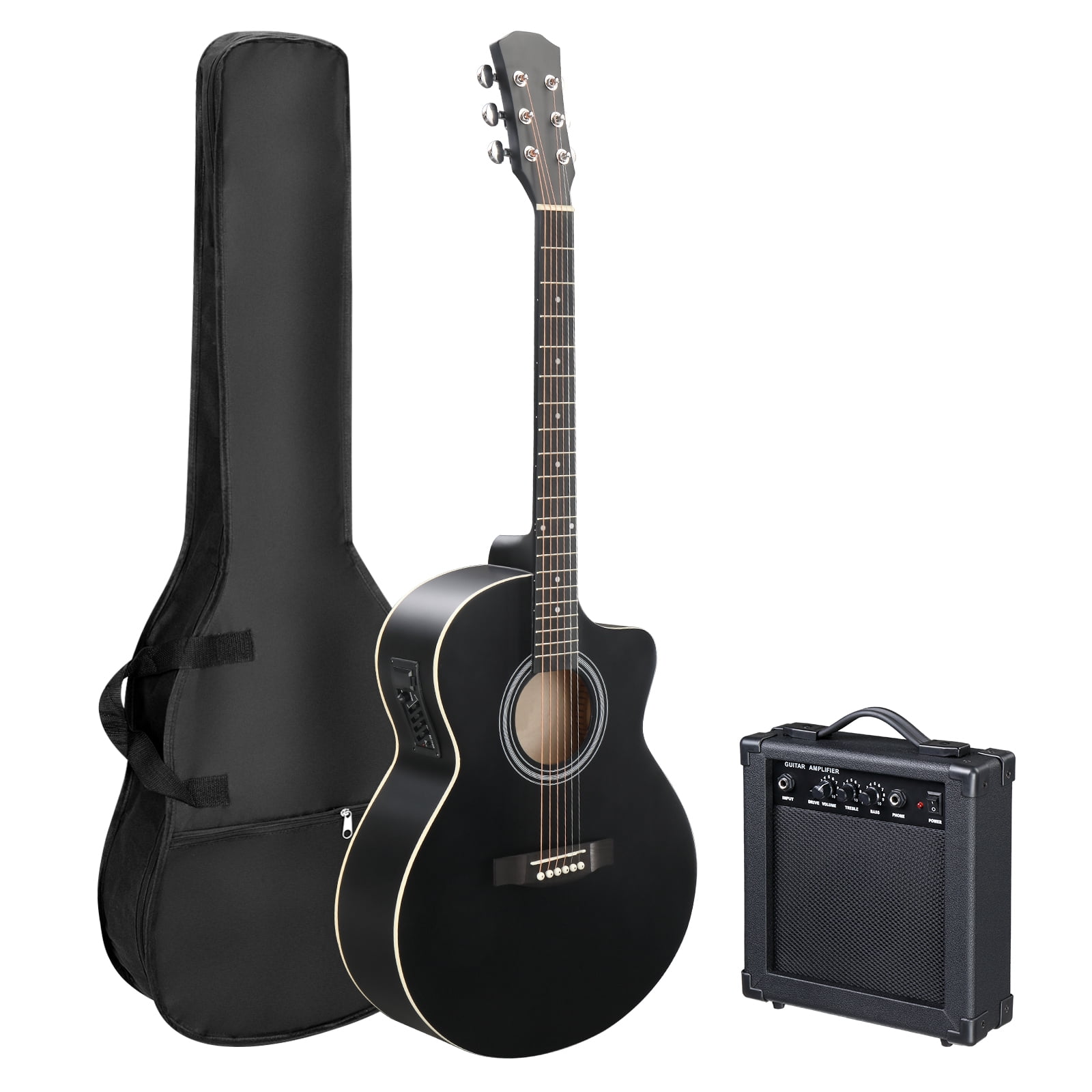 41 Inch Acoustic Guitar Full Size with Amplifier and Accessories Kit
