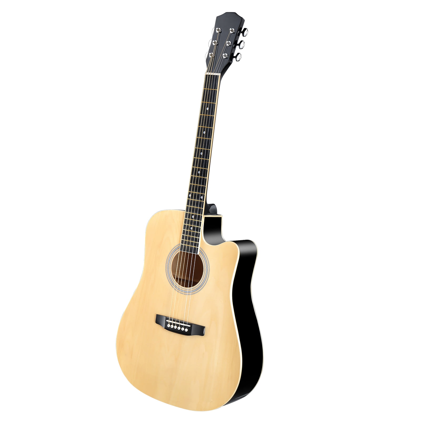 41-Inch Full-Size Dreadnought Cutaway Acoustic Guitar with Basswood Body, Steel Strings, and Starter Accessories for Beginners and Adults