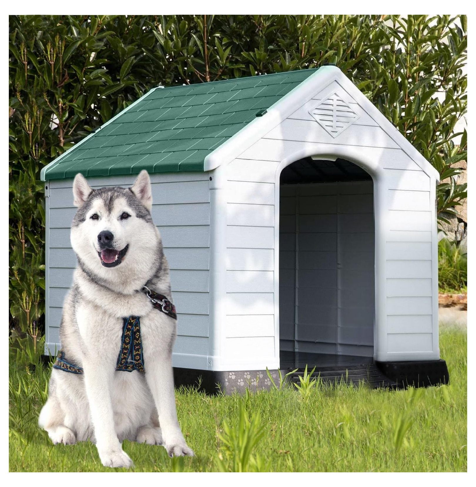 41 Inch Large Dog House Outdoor, Waterproof Dog Houses for Large Dogs