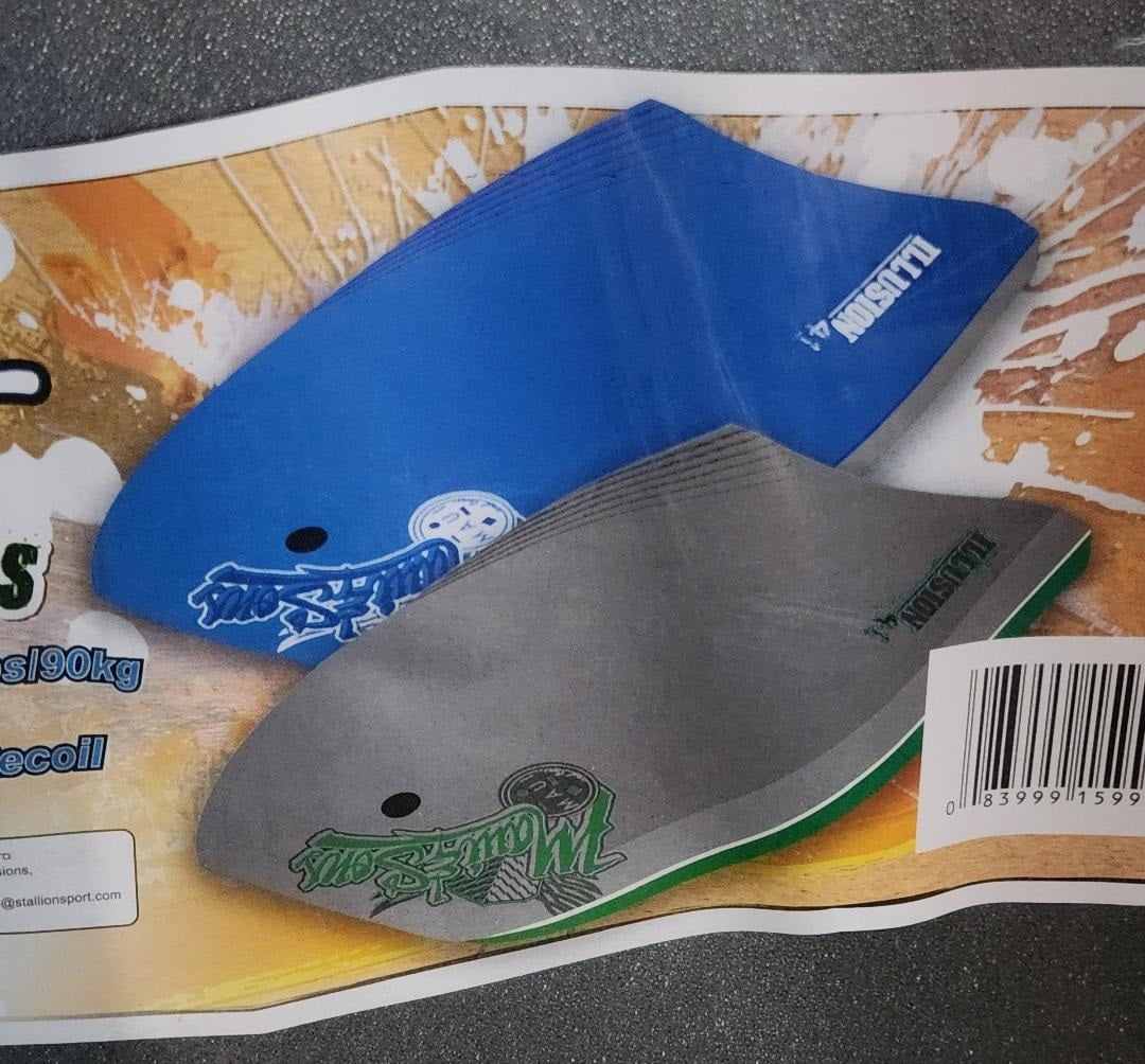 41 Inch Maui & Sons Grey and Green Illusion Bodyboard for