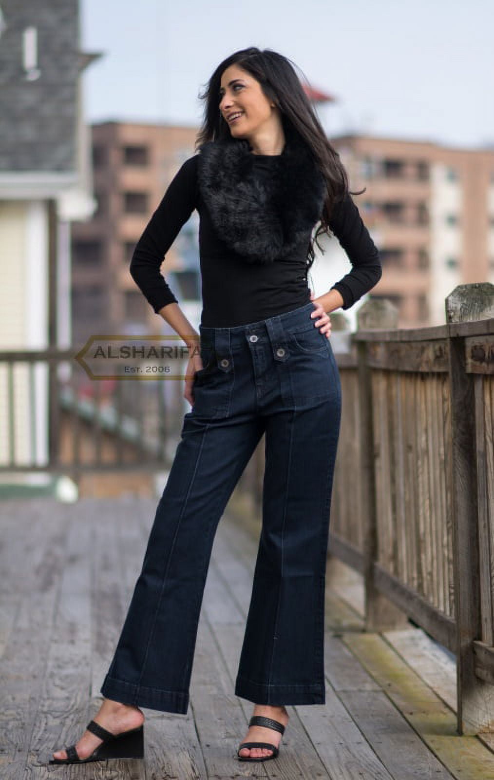 Eloquii Women's Black Slacks Dress Pants Trousers Size 26 Waist 51