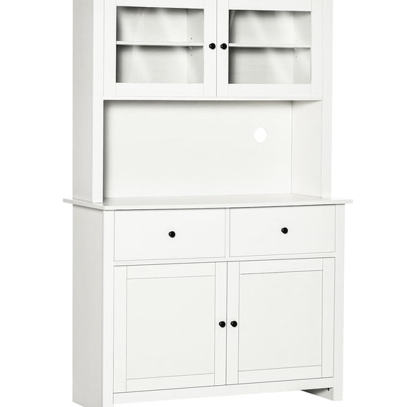 41" Long Kitchen Buffet with Adjustable Shelving / Fit Pitchers and Pasta Containers