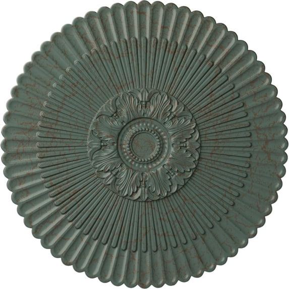 41"OD x 1 5/8"P Nexus Ceiling Medallion (Fits Canopies up to 7 1/4"), Hand-Painted Cloud Burst Crackle