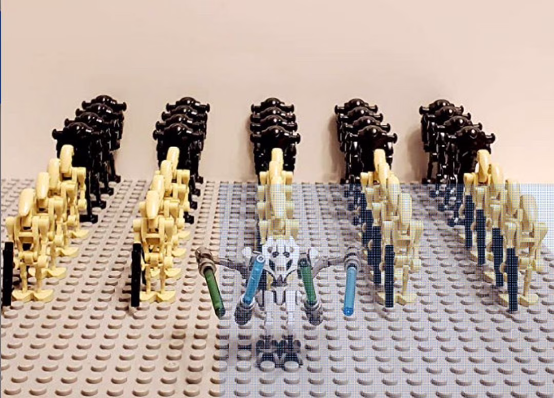 41 PCS The Clone Wars Battle Droids Clone Troopers Building Blocks Set Creative Minifigures Action Toys for Boys Girls Birthday Gift Cake Decorations