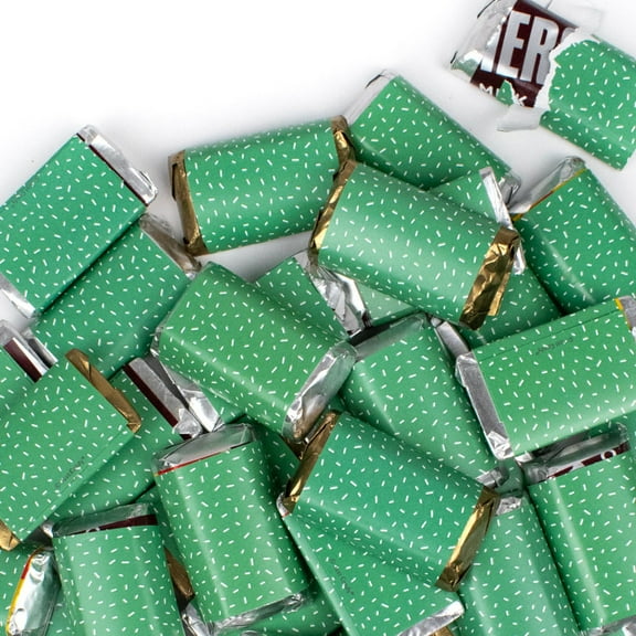 34 Pcs Green Candy Party Favors Hershey's Miniatures Chocolate