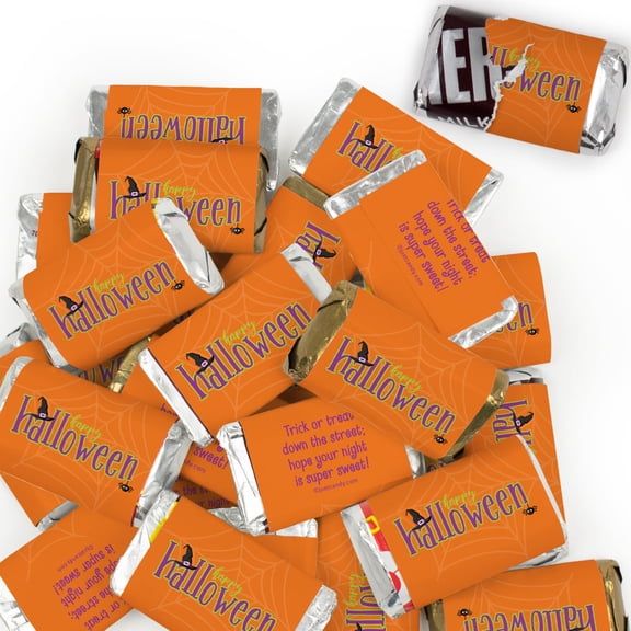 34 Pcs Halloween Candy Party Favors Hershey's Miniatures Chocolate By Just Candy - Spirit