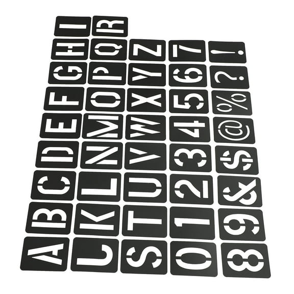41 Pcs Numbers Letter Template Lettering Stencils Gift Making