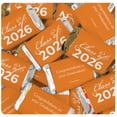 thumbnail image 1 of 34 Pcs Orange Graduation Candy Favors Class Of 2026 Wrapped Miniatures (10oz Bag), 1 of 6