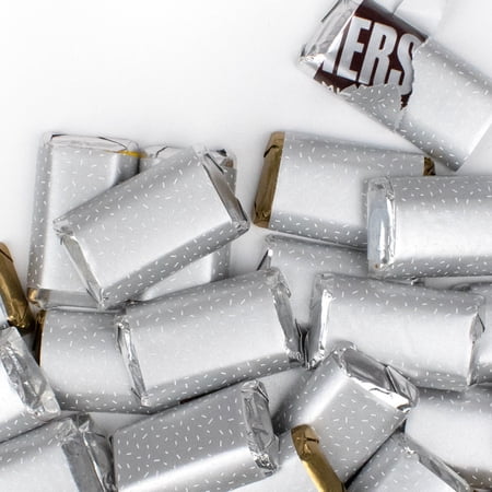 41 Pcs Silver Candy Wrapped Miniatures Chocolate