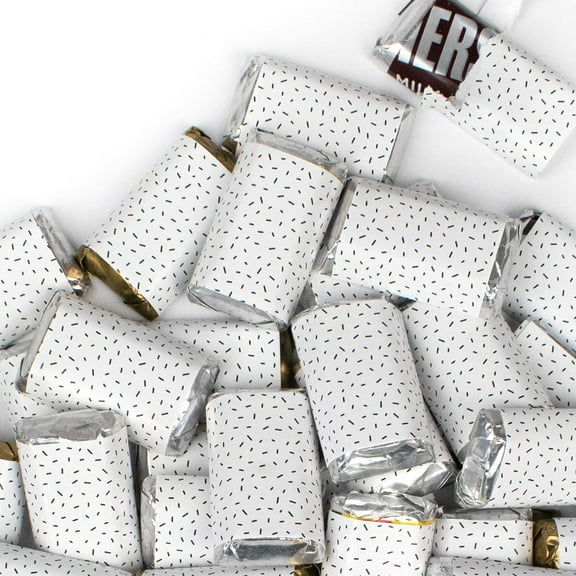 34 Pcs White Candy Party Favors Hershey's Miniatures Chocolate