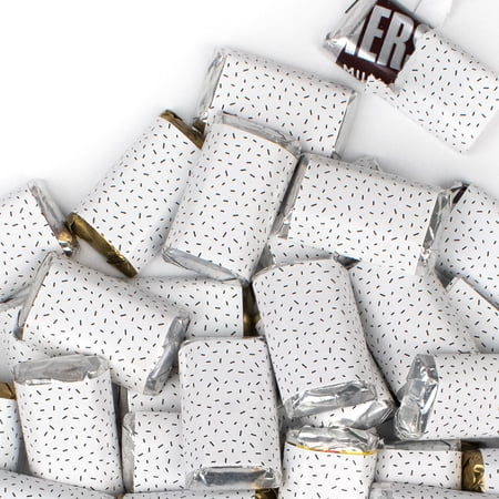 34 Pcs White Candy Party Favors Hershey's Miniatures Chocolate