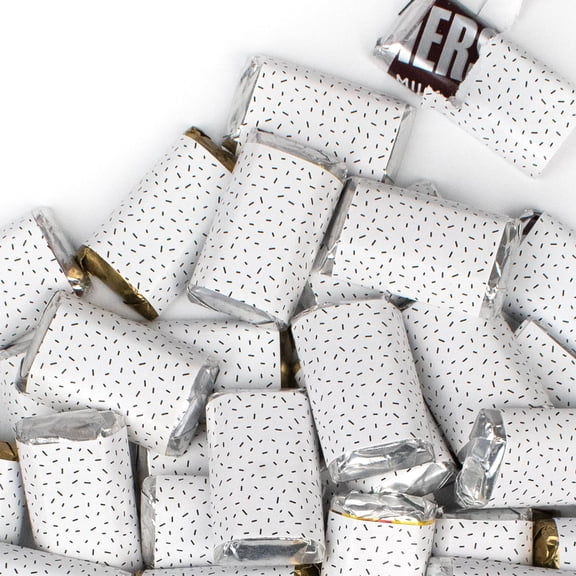 34 Pcs White Candy Party Favors Hershey's Miniatures Chocolate