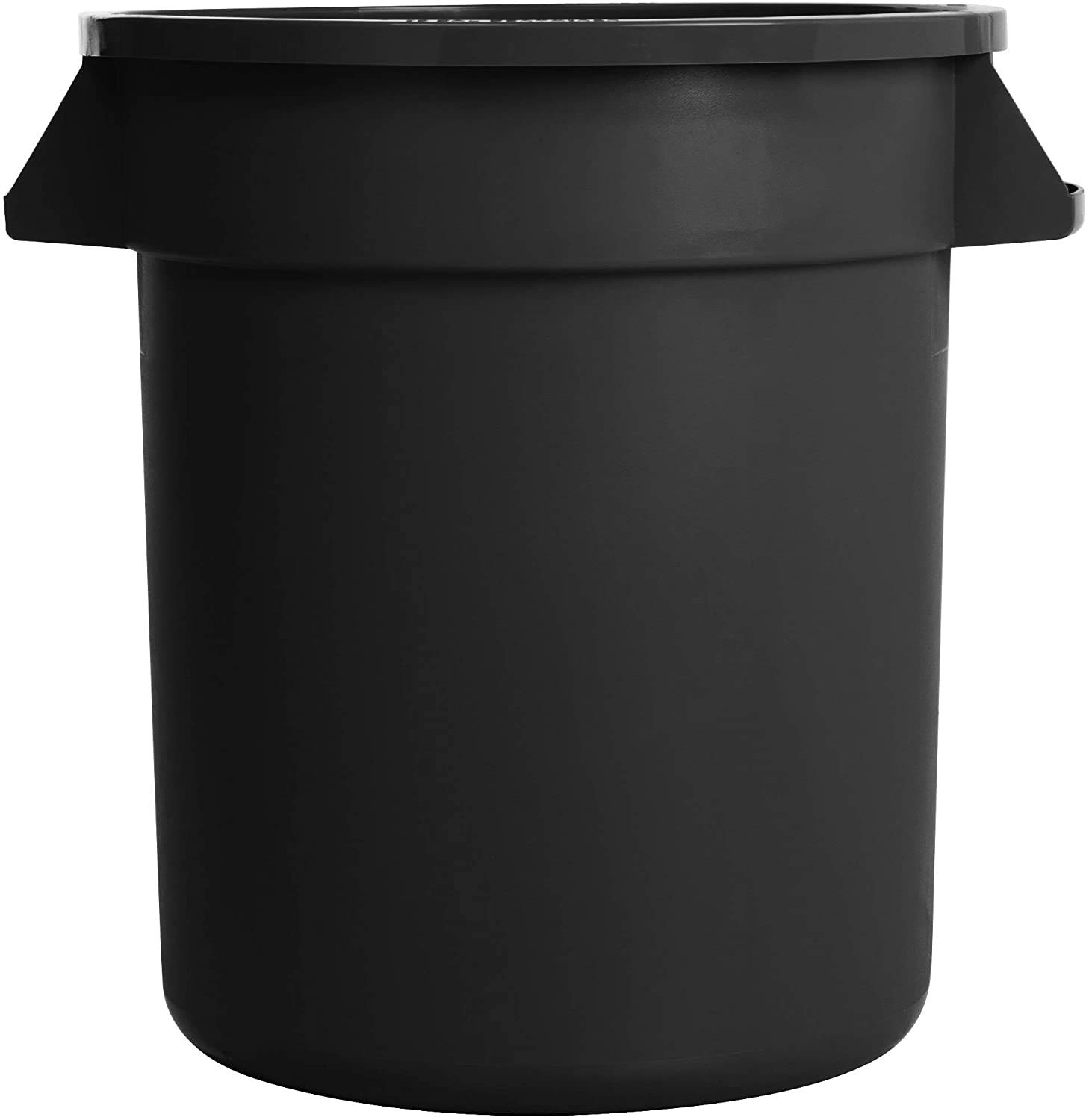 41 Qt. 10 Gallon 38 Liters Black Round Trash Can and Lid. Kitchen