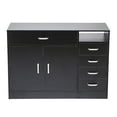 thumbnail image 1 of 41"Rectangular 7 Compartments 5 Drawers 1 Door Cabinet Black, 1 of 5