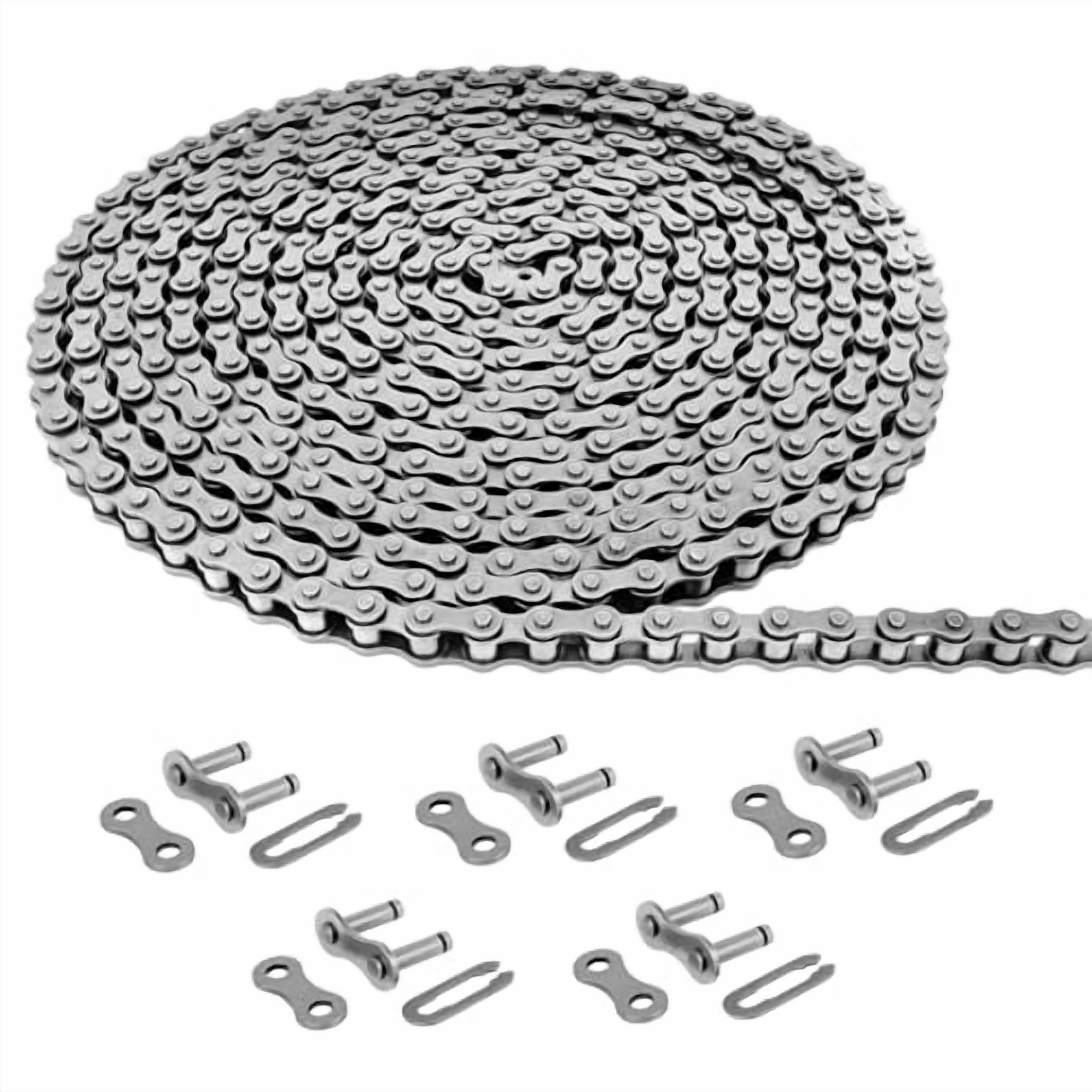 #41 Roller Chain 20 Feet for Gate Openers Carbon Steel Operator Chain ...