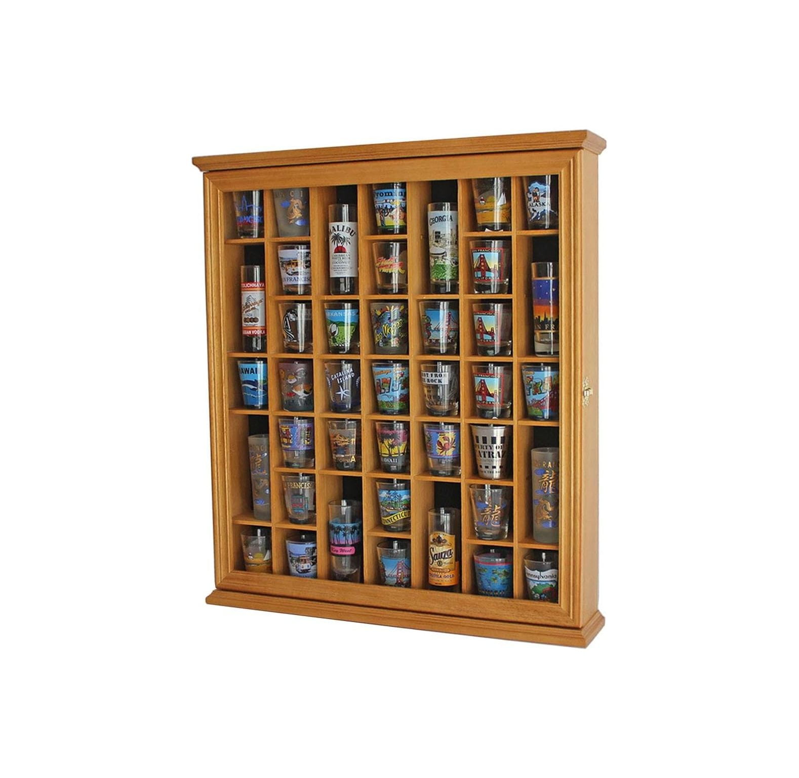 Shot glass holder for wall hotsell