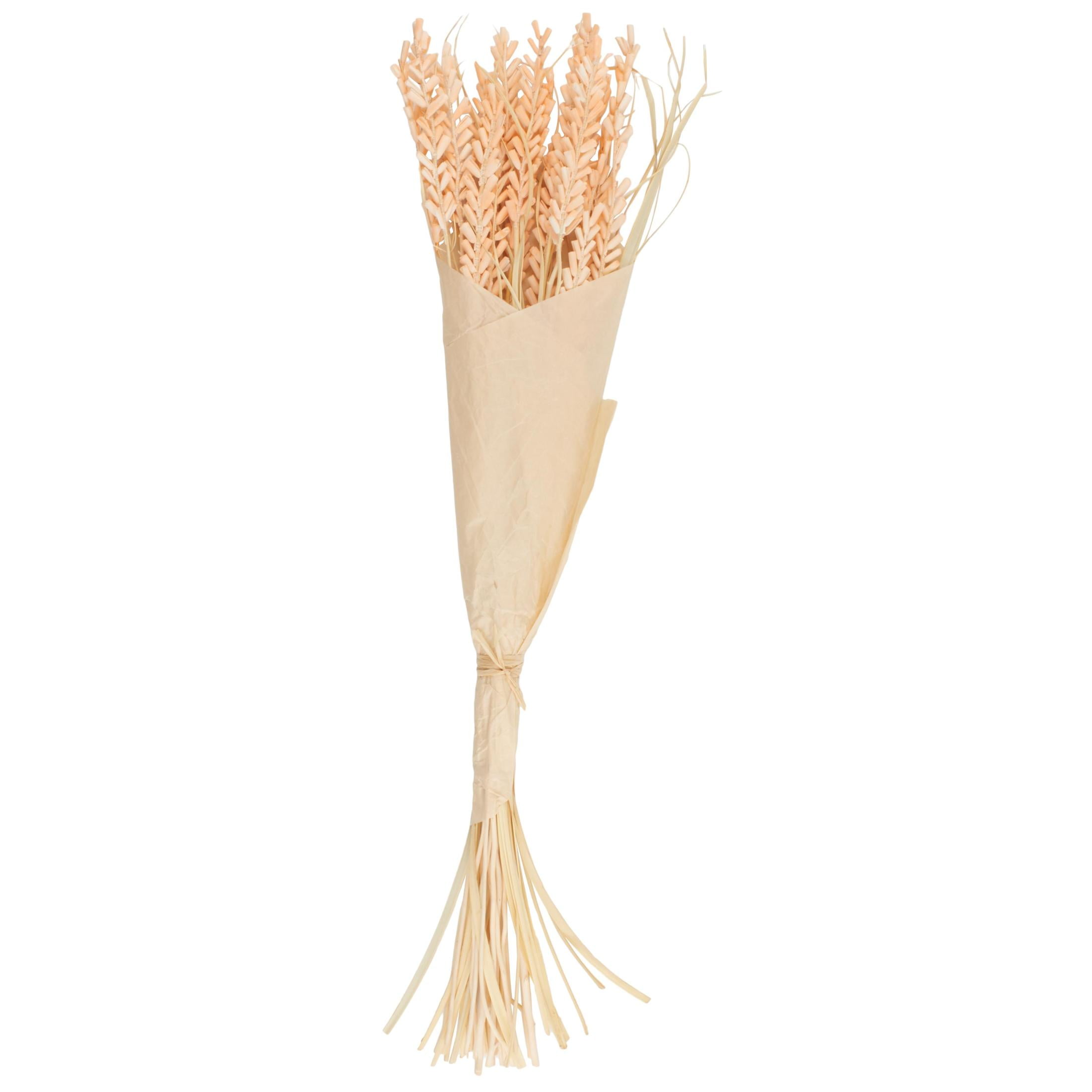 41" Tall Floral Bouquet Dried Plant Natural Foliage Branch Bouquet with Cream Stems, by DecMode