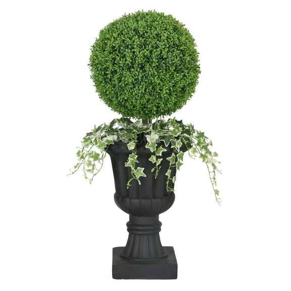41" Topiary Boxwood Artificial Tree