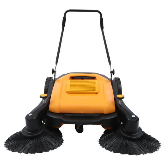 41'' Walk-Behind Sweeper Hand Push Sweeper Pavement Street Sweeping Cleaner