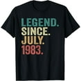 thumbnail image 1 of 41 Year Old Gifts Legend Since July 1983 41th Birthday Men T-Shirt, 1 of 3