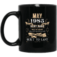 thumbnail image 1 of 41 Years Old 41St Birthday Vintage May 1985 Bday Gift Coffee Mug, 15oz Black Cup, 1 of 4
