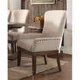 thumbnail image 1 of 41 in. Landon Arm Chair, Beige Linen & Salvage Brown, 1 of 1