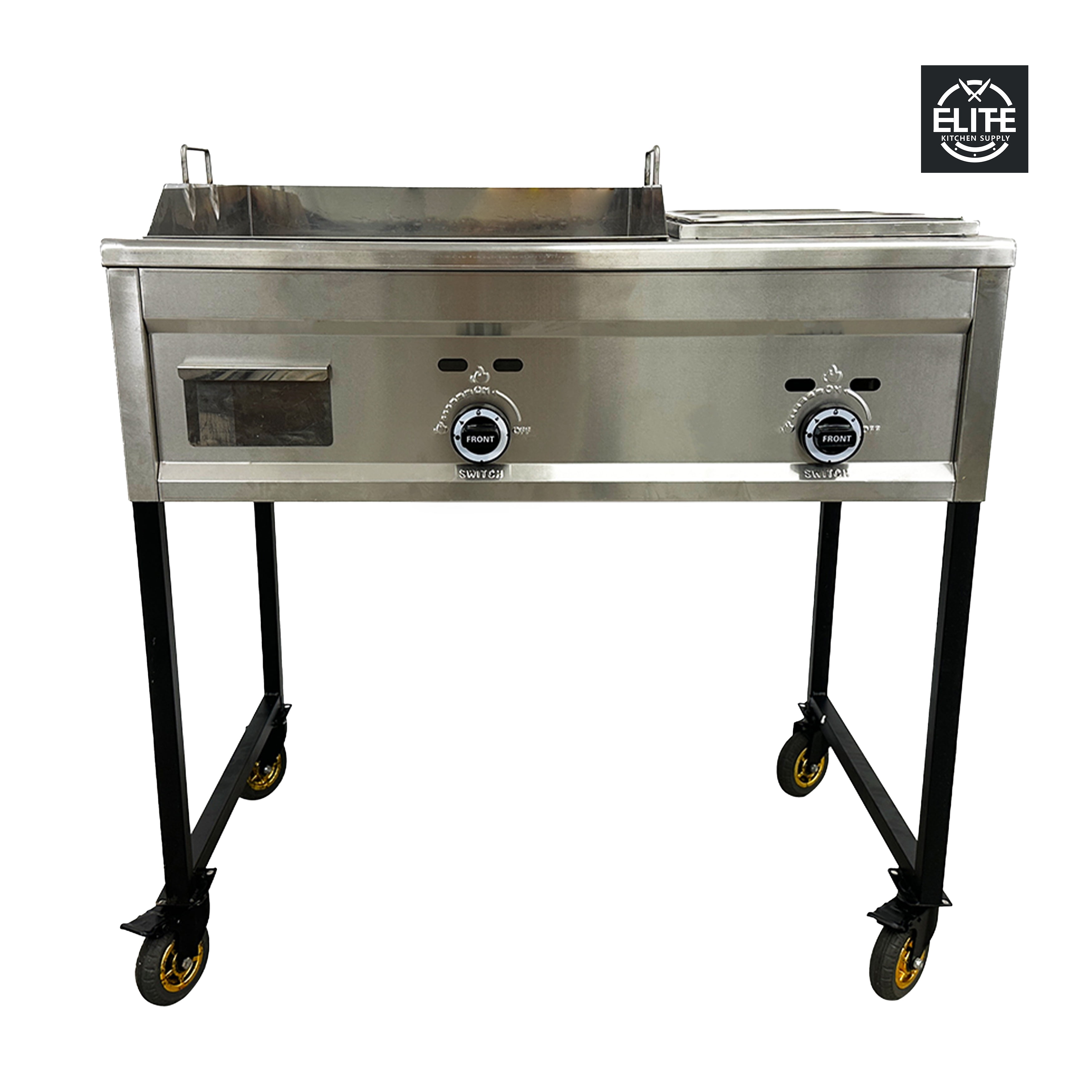 41 in. Taco Grill Griddle Cart 2 Burner Comal Asada Burger Pollo Model ...