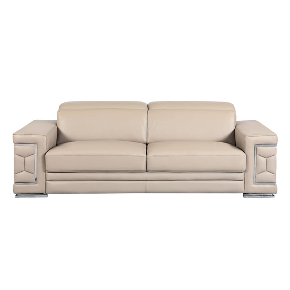 41 - inch Wide Leather Sofa for Small Living Areas