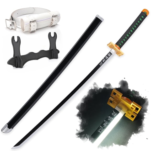 41 inches Plastic Sword Tokitou Muichirou with Belt and Holder Stand
