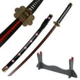 thumbnail image 1 of 41 inches Shusui Roronoa Zoro Sword Real Metal with Holder Stand, 1 of 4