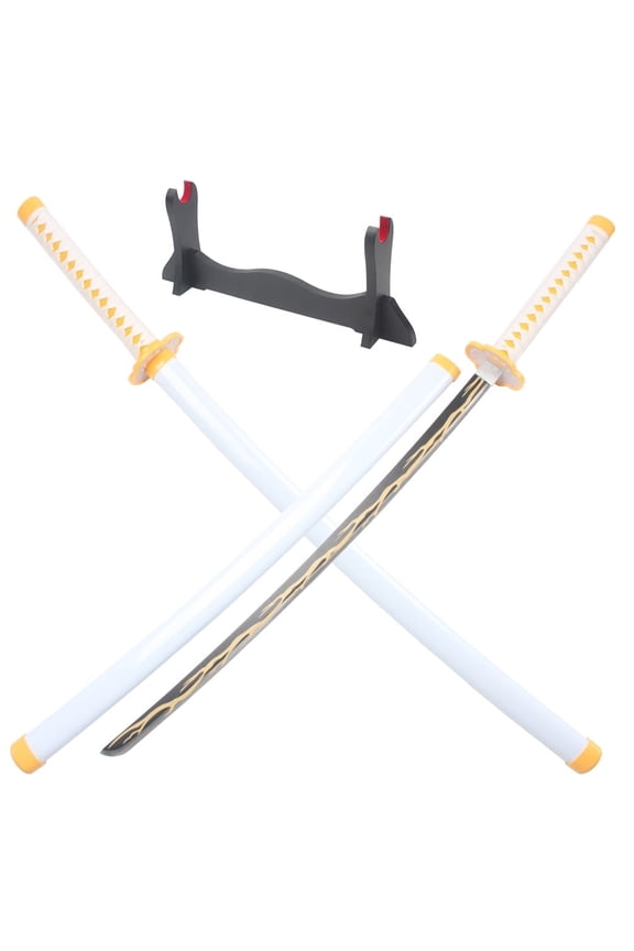 41 inches Metal Sword Agatsuma Zenitsu with Wooden Holder Stand