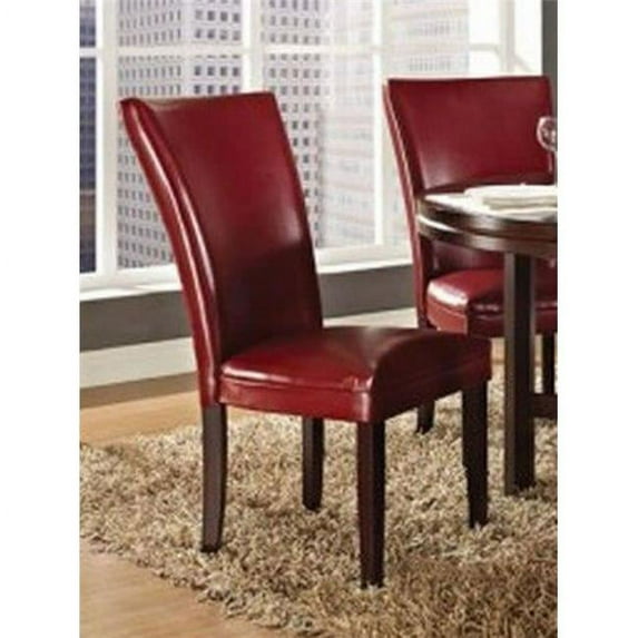 41 x 28 x 20 in. Hartford Parsons Chair, Red - Set of 2