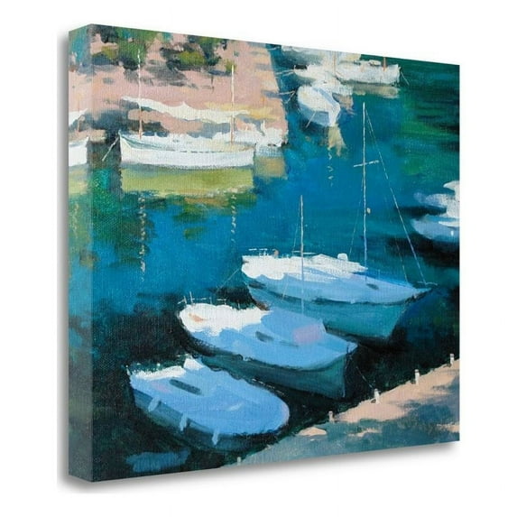 41" x 33" Marina 16 by Alex Hook Krioutchkov- Print On Canvas Fabric Multi-Color