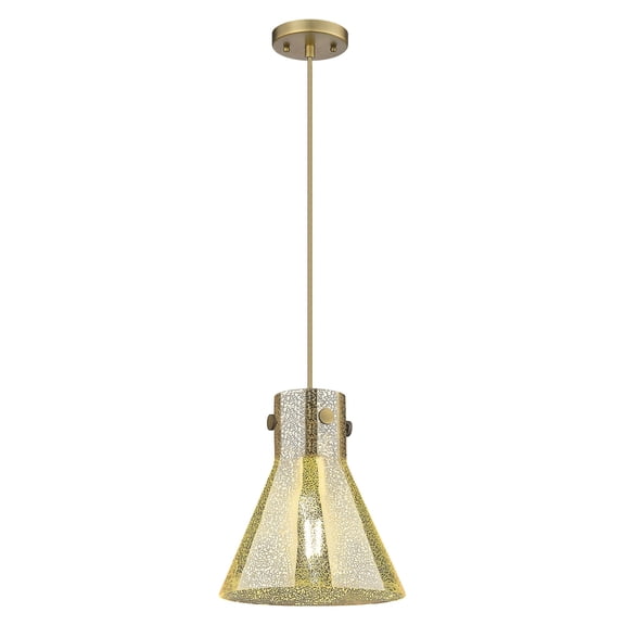 410-1PM-BB-G411-10ME Innovations Lighting Newton Cone - 1 Light Pendant In Industrial Style-11.75 Inches Tall and 10 Inches Wide-Brushed Brass