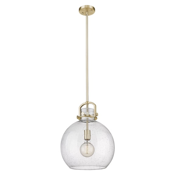 Innovations Lighting - Newton Sphere - 1 Light Stem Hung Pendant In Industrial
