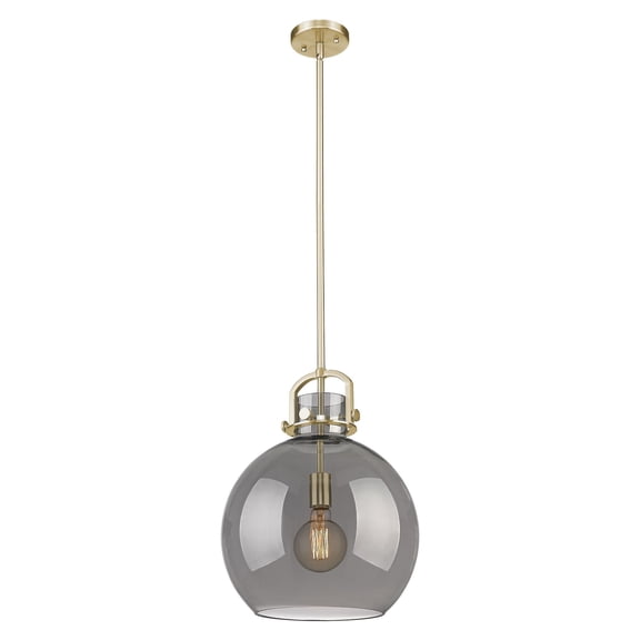 Innovations Lighting - Newton Sphere - 1 Light Stem Hung Pendant In Industrial
