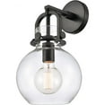 thumbnail image 1 of 410-1W-BK-8CL-Innovations Lighting-Newton-One Light Wall Sconce-8 Inches Wide by 14.5 Inches High, 1 of 3
