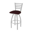 thumbnail image 1 of 410 Jackie 25" Swivel Counter Stool with Anodized Nickel Finish and Canter Bordeaux Seat, 1 of 4